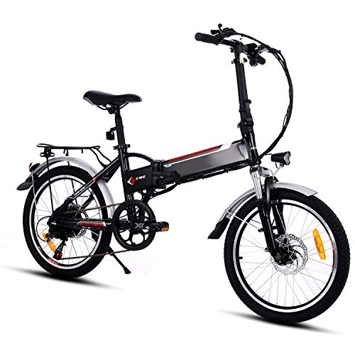 Bicicletas eléctrica : Speedrid Bicicleta de montaña elctrica E-Bike de 20 Pulgadas, Millas de 25-50 km / h, batera Desmontable de 36V 8AH y Caja de Cambios de 7 velocidades