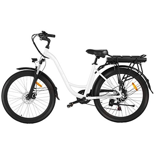 Bicicletas eléctrica : Speedrid Bicicleta elctrica 26 Pulgadas, Bicicleta de Ciudad elctrica con batera de Iones de Litio extrable de 12, 5 Ah, Bicicleta elctrica de cercanas para Mujeres / Hombres / Adolescentes / Adultos