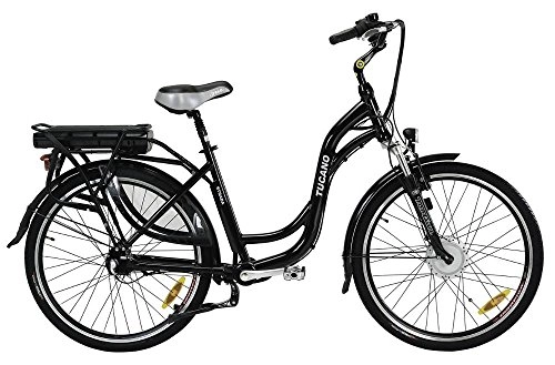 Bicicletas eléctrica : STRADA - La bicicleta eléctrica urbana sin cadena - Motor 250W 8Fun - Batería Panasonic 36V con selector de potencia - Freno V-Brake Promax - Transmisión del eje cardán