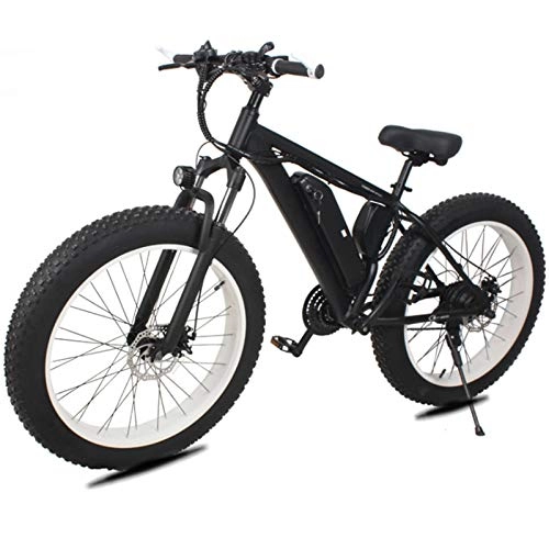 Bicicletas eléctrica : sunyu Bicicletas eléctricas para Adultos, 36V 8Ah-250W 21 velocidades Motor sin escobillas, Bicicleta eléctrica para viajeros, Negro