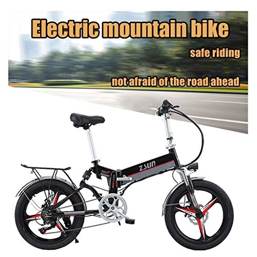 Bicicletas eléctrica : Suspensión 48V Montaña Bicicleta Eléctrica Dual De Aire Completa Bicicletas 350W Eléctrico Urbano, For Adultos Engranaje Sistema De Recarga De La Batería Extraíble De Litio E-PAS 7 Velocidad