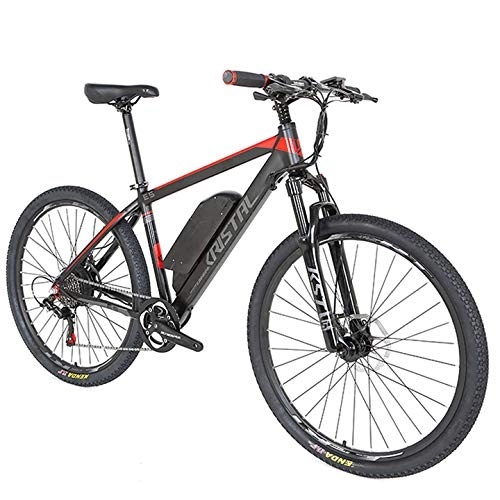 Bicicletas eléctrica : SYXZ Bicicleta eléctrica 26"con batería de Iones de Litio de 36V, con medidor LCD Bicicleta de montaña de Ciudad, Negro