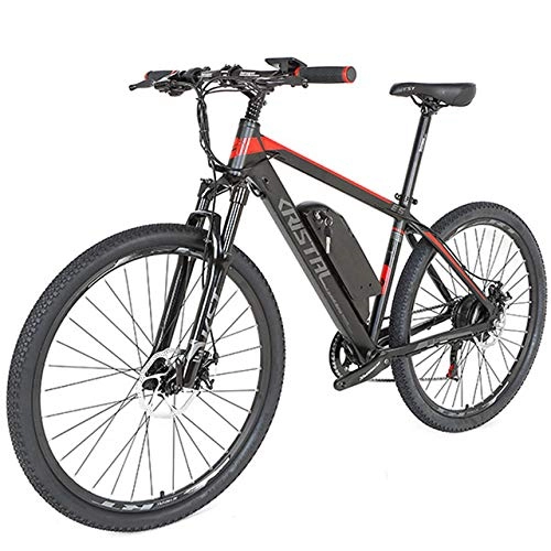 Bicicletas eléctrica : SYXZ Bicicleta eléctrica de 26", batería de Litio de 36V 12.8A, con Doble Freno de Disco y Bicicletas con Bicicletas con medidor LCD, para el Ciclismo al Aire Libre, Negro