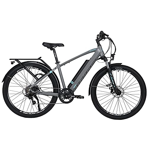 Bicicletas eléctrica : TAOCI Bicicletas eléctricas para Adultos, 27.5" 36V 240w de Aluminio E-Bike con Motor BAFANG aleación, Shimano Batería extraíble de 7 velocidades 12.5AH La Bici de montaña Trabajar de cercanías para