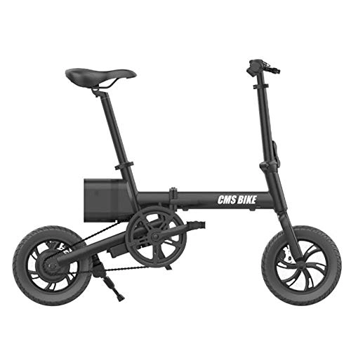Bicicletas eléctrica : TCYLZ 12 pulgadas portátil aleación de aluminio plegable Elektroauto LCD Instrumentafel delantero y trasero frenos de disco Urban Lithium batería bicicleta