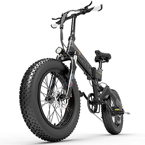 Bicicletas eléctrica : Teanyotink Bicicleta eléctrica portátil plegable para moto de nieve impermeable y resistente a los golpes de aluminio