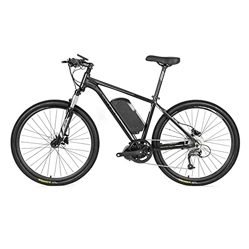 Bicicletas eléctrica : TERLEIA Bicicleta Eléctrica Desplazamientos En E-Bike De Viaje Motor 350W Batería De Litio De 48V 10A Velocidad Máxima 25 Km / H Bicicleta De Montaña Eléctrica para Adultos De 29", Black Gray