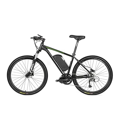 Bicicletas eléctrica : TERLEIA Bicicleta Eléctrica Desplazamientos En E-Bike De Viaje Motor 350W Batería De Litio De 48V 10A Velocidad Máxima 25 Km / H Bicicleta De Montaña Eléctrica para Adultos De 29", Black Green