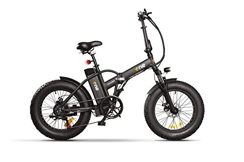 Bicicletas eléctrica : THE ONE Fat Bike eléctrica, bicicleta unisex para adultos, negra, no talla