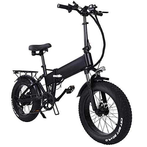 Bicicletas eléctrica : TODIMART Bicicleta Plegable Eléctrica Neumático Gordo 20"* 4" con Batería 48V 17Ah, Bicicleta De Montaña De Ciudad De Largo Alcance 60-80KM (RX20 750 48V15AH)