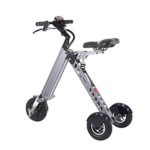 Bicicletas eléctrica : TopMate Elctrico vehculo Mini Moda de Bicicletas y electrnica Inteligente de Movilidad elctrica de Triciclo Plegable y porttil Bicicleta elctrica (ES30-Gris)