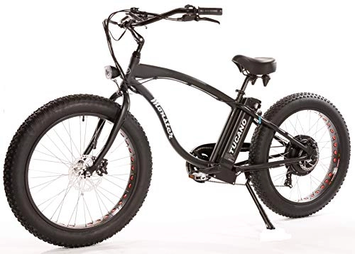 Bicicletas eléctrica : Tucano Monster 26 Naked (Negro). Bicicleta elctrica 26" Motor: 1.000W-48V Frenos hidraulicos Velocidad mxima: 42 Km / h Batera: 48V 12Ah (Negro) Naked