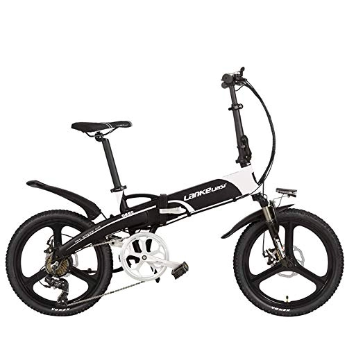 Bicicletas eléctrica : TYT Bicicleta de Montaña Eléctrica G660 Elite Bicicleta Eléctrica Plegable de 20 Pulgadas, Batería de Litio de 48 V, Rueda Integrada, con Pantalla Lcd Multifunción, Bicicleta de Asistencia Al Pedal (