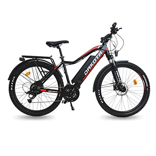 Bicicletas eléctrica : Urbanbiker Bicicleta Eléctrica Montaña Dakota FE (L) con Luces (Delantera y Trasera), portabultos y Guardabarros Profesionales
