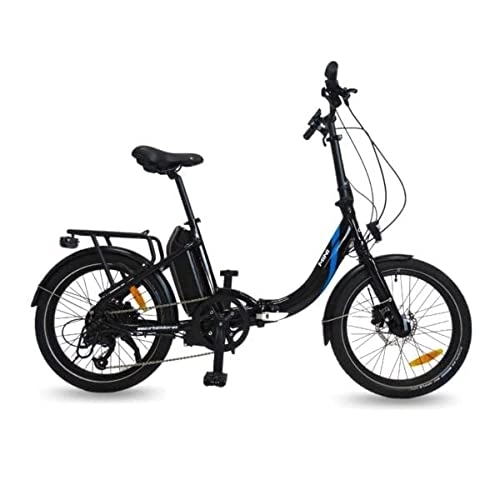 Bicicletas eléctrica : Urbanbiker Bicicleta Eléctrica Plegable Mini, Color Negro, 20", Motor 250 W, Batería Litio Extraible 504 WH(36V 14 Ah) Celdas Samsung, Frenos Hidraulicos, Hombre & Mujer, Ebike Ciudad.