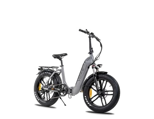 Bicicletas eléctrica : V-BIKE Q1: cómodo, fuerte y conveniente bicicleta plegable / fatbike. Hecho en UE, 25km / h, 80km de radio, 2 años de garantía, red de servicio de la UE.