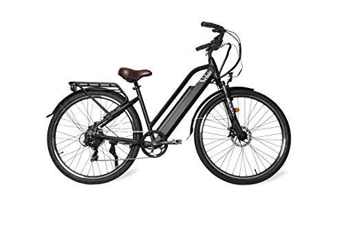 Bicicletas eléctrica : Velair Cruiser 2 Bicicleta eléctrica Adulta Unisex, Negro, 182 cm de Largo, 67 cm de Ancho, 86 a 105 cm de Alto