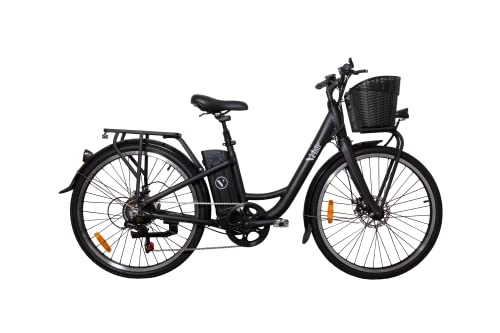 Bicicletas eléctrica : Velair London - Bicicleta eléctrica para Adulto, Unisex, Color Negro
