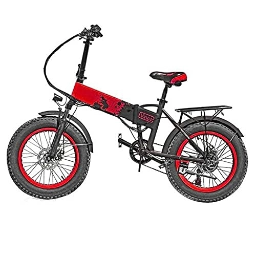 Bicicletas eléctrica : VINCO BICI ELETTRICA CON PEDALATA ASSISTITA 12000 - 250W - ROSSA (MYT-20)