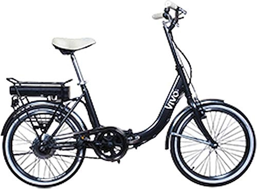 Bicicletas eléctrica : Vivo Fold VF20GR - Bicicleta elctrica con pedaleo asistido, ruedas de 20 pulgadas
