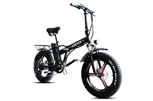 Bicicletas eléctrica : VOZCVOX Ebike 48V Bicicleta Electrica Plegable 20", 500W, Bici Electrica Urbana Ligera para Adulto con 3.5" Instrumento LCD