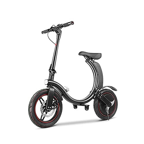Bicicletas eléctrica : WBYY Bicicleta Eléctrica de 14 Pulgadas, Bicicleta Eléctrica Plegable para Adultos 450W 36V 7.8AH la Pantalla LCD