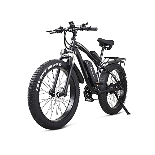 Bicicletas eléctrica : WGG Bicicleta Eléctrica De 26 Pulgadas 1000W Bicicleta De Montaña para Hombre Bicicleta De Nieve 48V17Ah Batería De Litio 4.0 Neumático Grueso E-Bike Freno De Disco Hidráulico