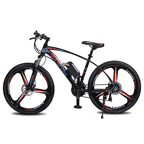 Bicicletas eléctrica : Wheel-hy Bicicleta elctrica de montaña, 350W, Batera 36V E-Bike Sistema de Transmisin de 21 Velocidades, Bikes 26", Doble Freno Disco