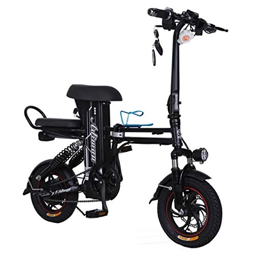 Bicicletas eléctrica : Wheel-hy Bicicleta elctrica Plegable, Unisex Adulto, 350W, Batera 48V 20Ah