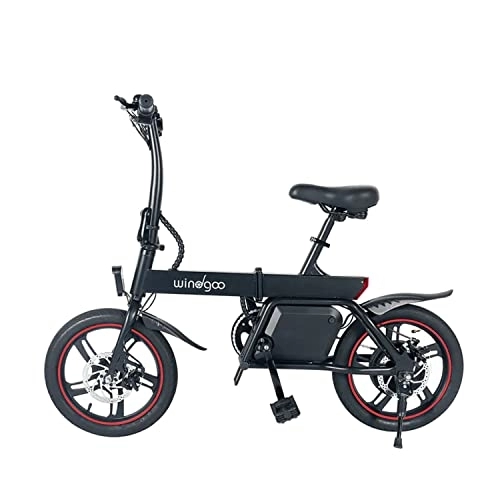 Bicicletas eléctrica : Windgoo B20 Pro Bicicleta eléctrica de viaje y viajes largos, batería duradera de 36 V, freno de disco mecánico, bicicleta eléctrica con asiento, motor de potencia de 200 W
