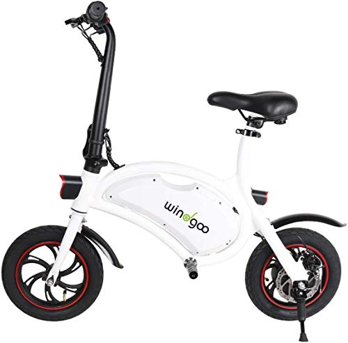 Bicicletas eléctrica : Windway Bicicleta Electrica Plegable 36V 350W Casual Conmutar (Blanco)