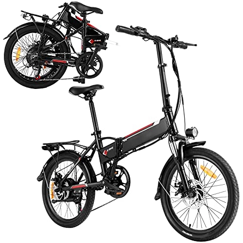 Bicicletas eléctrica : WINICE Bicicleta Electrica 250W Plegable Bici Electrica 26 / 20 Pulgadas, Asistente al Pedaleo, Batería extraíble de Litio 36V de 8AH