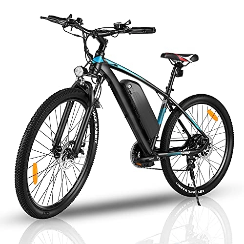Bicicletas eléctrica : Winice Bicicleta Eléctrica Plegable para Hombres, Bicicleta de Montaña con Ruedas de 26", Potente Motor, Batería Extraíble de 36V / 8Ah, Caja de Cambios de 21 Velocidades, Velocidad máxima 25KM / H