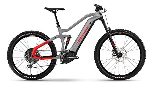 Bicicletas eléctrica : Winora Haibike AllMtn 6 Yamaha 2021 - Bicicleta eléctrica (44 cm), color gris urbano, negro y rojo mate