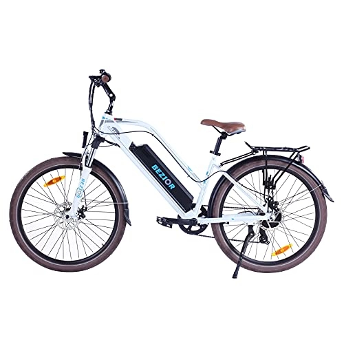 Bicicletas eléctrica : Women's Electric Bicycle, 48V12.5Ah 250W Motor Power, 26inch Wheels, up to 25KM Mileage(B)
