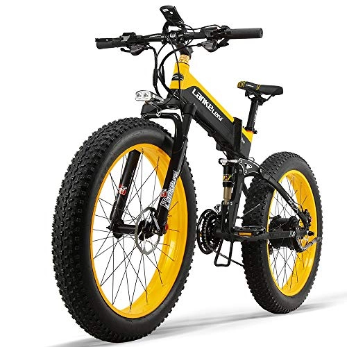 Bicicletas eléctrica : WooDlan 16 Pulgadas Plegable Electric Power Assist Frenos de Bicicletas ciclomotor Bicicleta eléctrica E-Bici 250W de Motor y Dual Disc