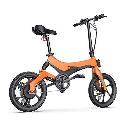 Bicicletas eléctrica : WQY Elctrica para Bicicleta De 16 Pulgadas E-Bici del Motor De 250W E Bicicleta Plegable Ebike