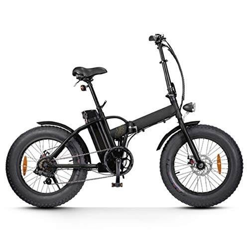 Bicicletas eléctrica : WSHA 20 in Snow Fat Tire Ebike 36V 250W Bicicleta eléctrica Plegable con batería de Litio extraíble de 10Ah Bicicleta de cercanías Plegable, para Hombres Adultos, Mujeres