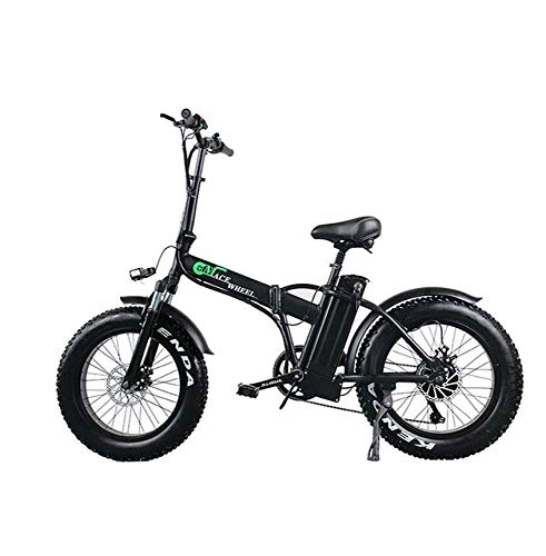 Bicicletas eléctrica : WXJWPZ Bicicleta Eléctrica Plegable 500w Bicicleta Eléctrica con Batería Extraíble De 48v 15ah para Ciclo De Bicicleta Eléctrica para Adultos