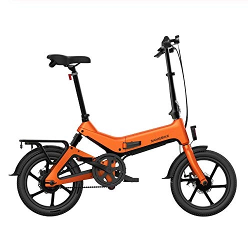 Bicicletas eléctrica : WXJWPZ Bicicleta Eléctrica Plegable36V 250W 7.5Ah 16inch Bicicleta Eléctrica Ciclomotor Plegable Bicicleta 25km / H Velocidad Máxima 65km Alcance, E
