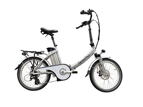 Bicicletas eléctrica : xgerman eléctrico de bicicleta plegable 20 pulgadas eturbo Comfort 7 g Shimano LCD, 250 W HR de accionamiento / 10ah, alcance de hasta 80 Km Después STVZO