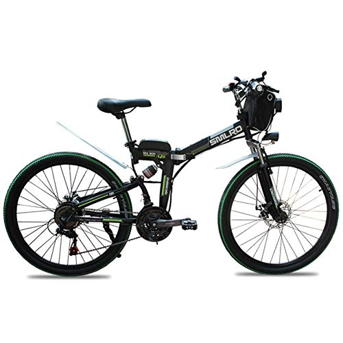 Bicicletas eléctrica : Xiaotian Ciclomotor Plegable eléctrico de la Bici de montaña de la Ciudad de la Bici, batería de Litio 48V Coche de batería del Poder de 26 Pulgadas