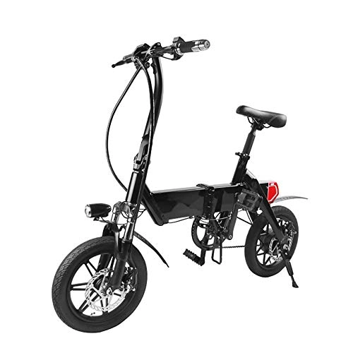Bicicletas eléctrica : XXZ Bicicleta de eléctrica, Bicicleta de eléctrica Plegable Motor de 250 W Desviador Pantalla LCD de 3 Modos Pantalla de 14 Pulgadas Neumáticos