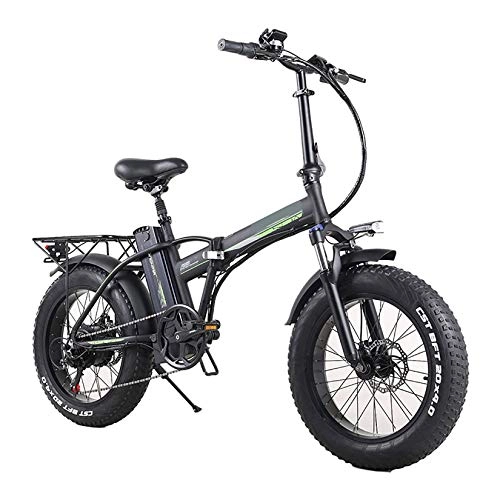 Bicicletas eléctrica : XXZ Bicicleta eléctrica, 20" con 48V 500W 10Ah Batería de Iones de Litio, City Mountain Bicycle Booster