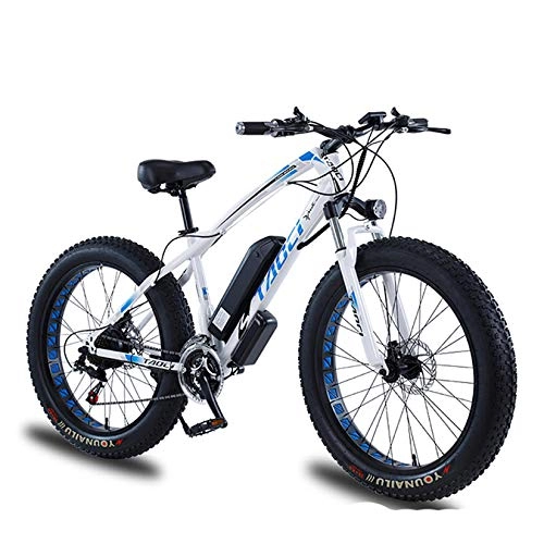 Bicicletas eléctrica : XXZ Bicicleta Eléctrica 26", Ebike de Ciudad con Batería Extraíble Frenos de Doble Disco, 48V13AH350W