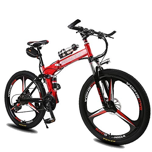 Bicicletas eléctrica : XXZ Bicicleta Eléctrica E-Bike, Bicicleta Eléctrica de 26 Pulgadas 250W, con Batería de Litio de 36V 6.8Ah, Profesional de 21 Velocidades