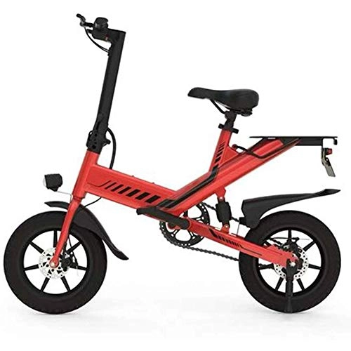 Bicicletas eléctrica : YANGMAN-L Bicicleta Plegable eléctrica, 12" Neumáticos 350W 36V 10Ah Batería de Litio extraíble Playa Nieve Bicicletas Bici del ciclomotor Electric Mountain