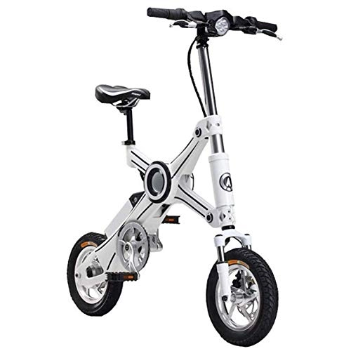 Bicicletas eléctrica : YANGMAN-L Scooter elctrico para Adultos, 250W 36V 8.7 AH Motor de Bicicleta elctrica Plegable 30 kilometros Resistencia Velocidad mxima de 25 kmh para la Movilidad de Viajes, Blanco