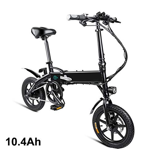 Bicicletas eléctrica : Yimixz - Bicicleta plegable elctrica de 1 pieza, ajustable, porttil, para ciclismo