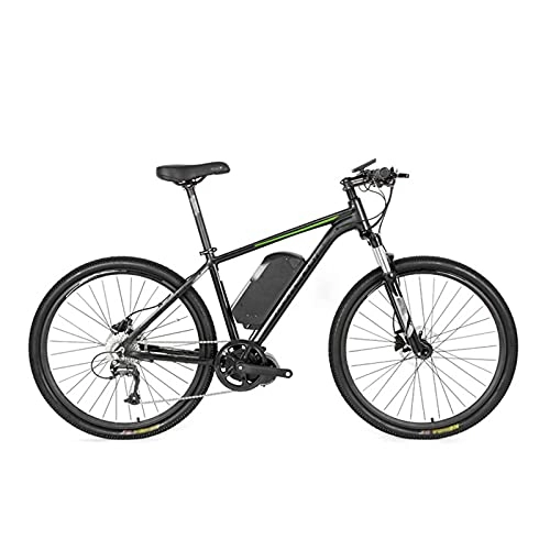 Bicicletas eléctrica : YIZHIYA Bicicleta electrica, Bicicleta de montaña eléctrica de 26 Pulgadas para Adultos, 48V 10A 350W, Velocidad máxima 25 km / h, Ciclismo al Aire Libre Viajes al Trabajo E-Bike, Black Green